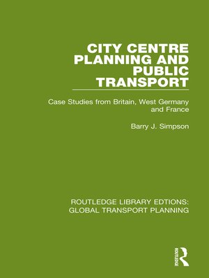 cover image of City Centre Planning and Public Transport